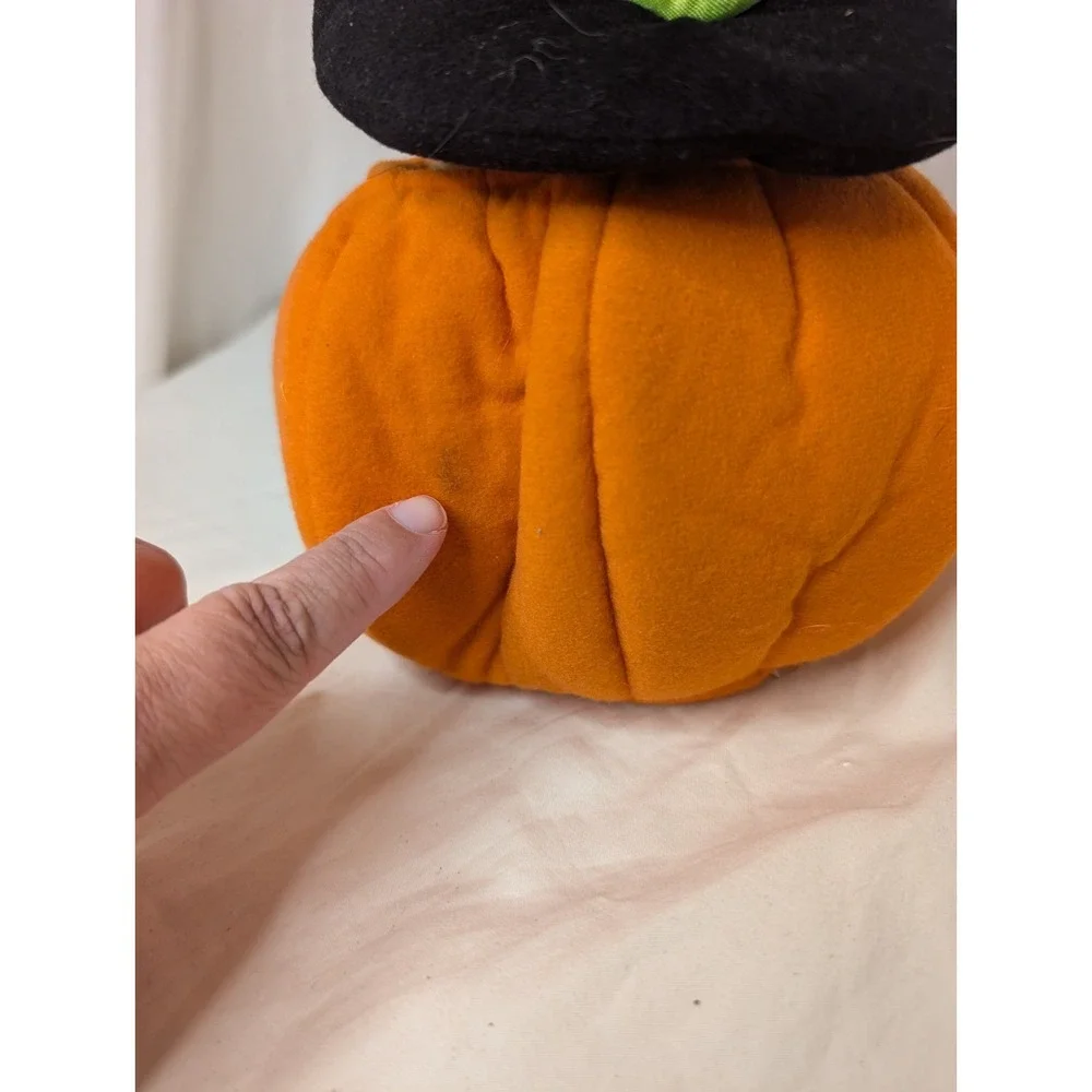 Plush Creations Inc Halloween Plush Witch Bear‎ Jack O' Lantern Hand Puppet 1995